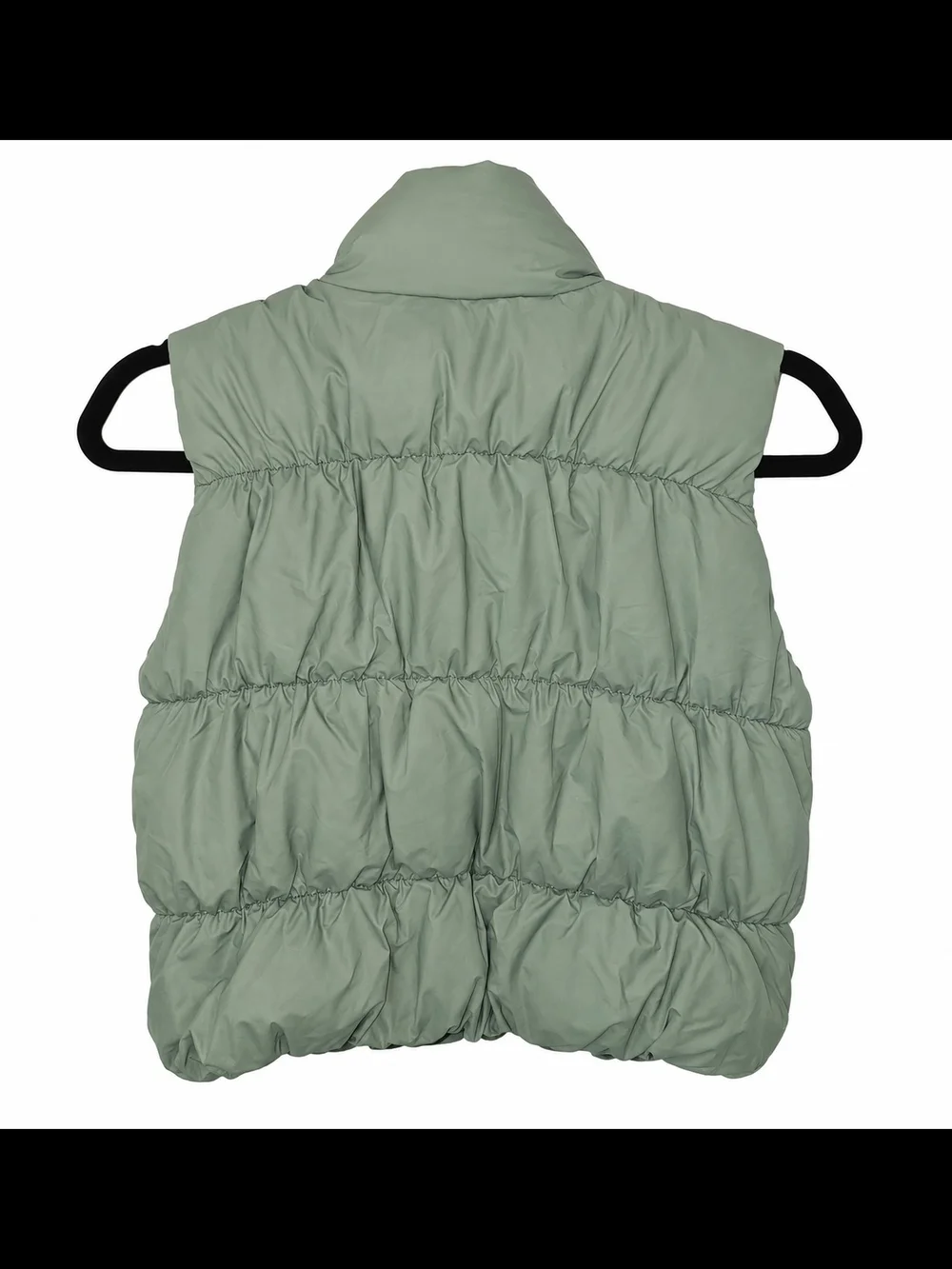 Love Tree Olive Green Puffer Vest Small Gorpcore Utility Y2K